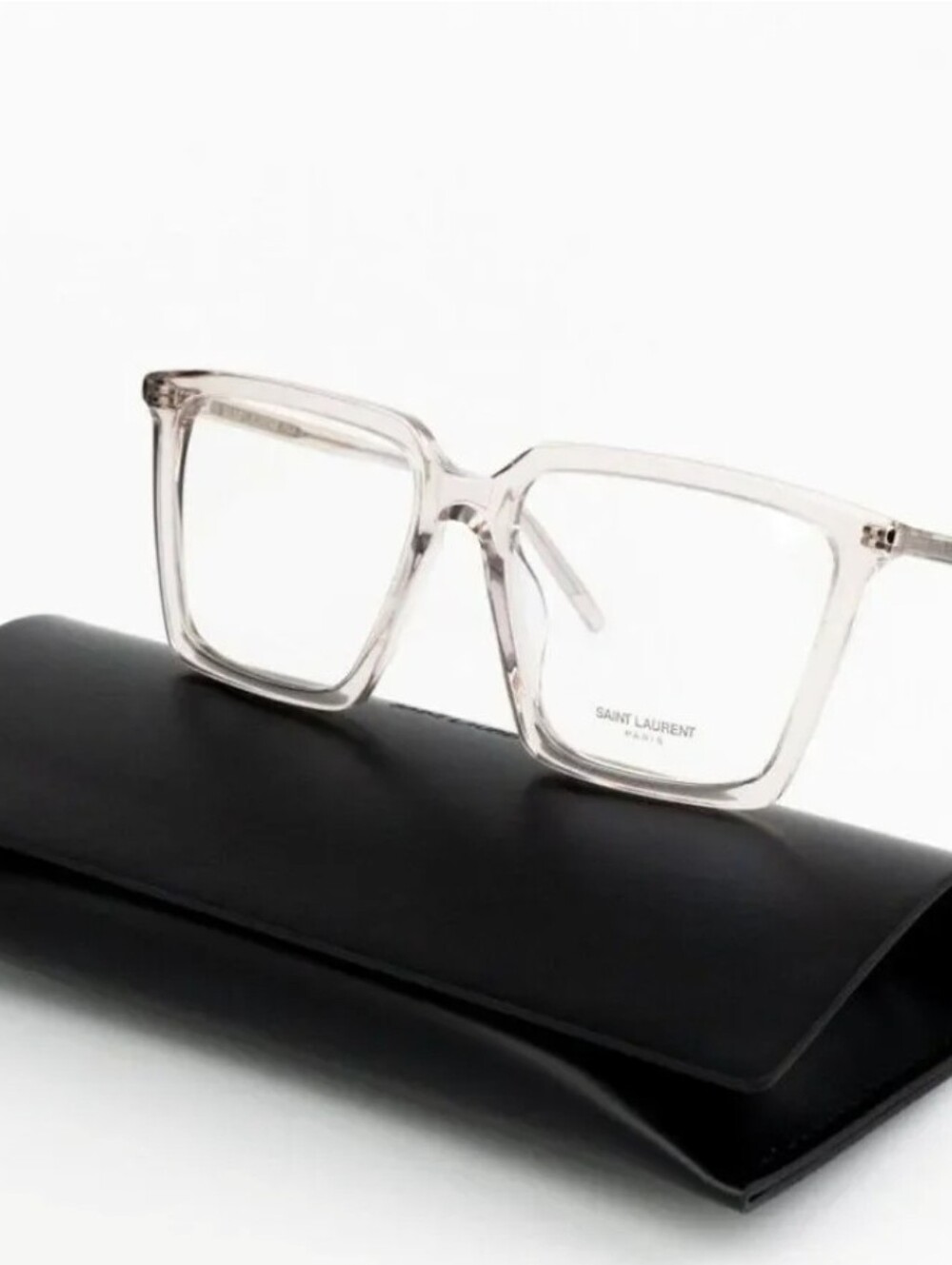 ✨️Saint Laurent SL 474 OPT (003) Women’s Eyeglasses – Nude Transparent - NEW✨️